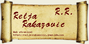 Relja Rakazović vizit kartica